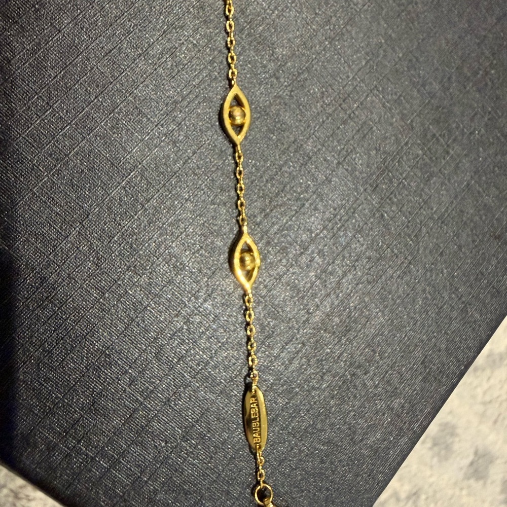 Bauble bar 18k plated evil eye bracelet - Picture 3 of 3